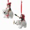 CC Christmas Decor 12ct White and Black Bear Christmas Ornaments 4"
